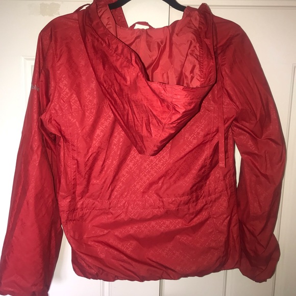 Red size XS Columbia Rain Jacket - Picture 2 of 3